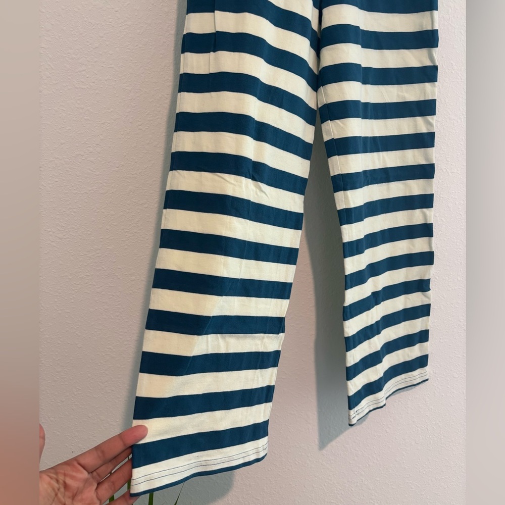 Matilda Jane Green and White Casual Wide-Leg Pants - Picture 3 of 6